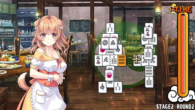 Pretty Girls Mahjong Solitaire - Green