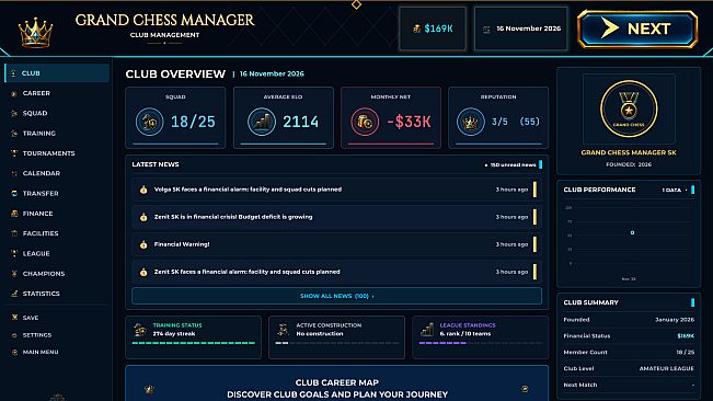 Grand Chess Manager: Road to Grandmaster