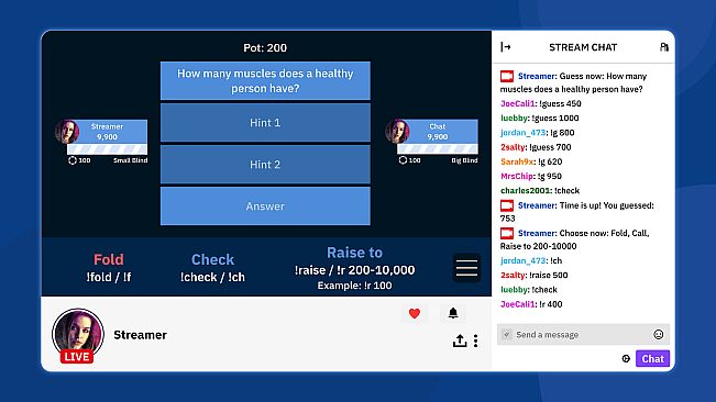 QuizPoker: Mix of Quiz and Poker