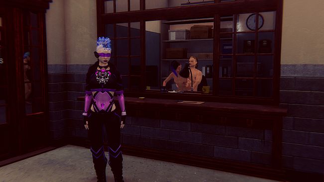 Cyberpunk women for Fuck in police