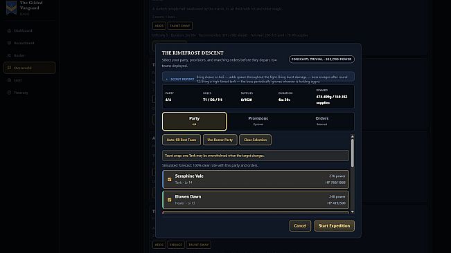 Guild Management Simulator