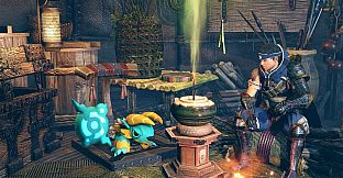 Monster Hunter Rise - "Stuffed Zinogre" Hunter layered weapon (Sword & Shield)