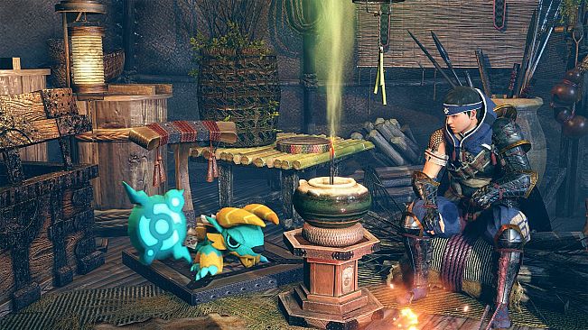 Monster Hunter Rise - "Stuffed Zinogre" Hunter layered weapon (Sword & Shield)