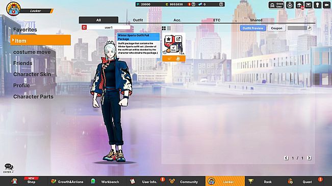 Freestyle2 - Winter Sports Outfit Full PKG