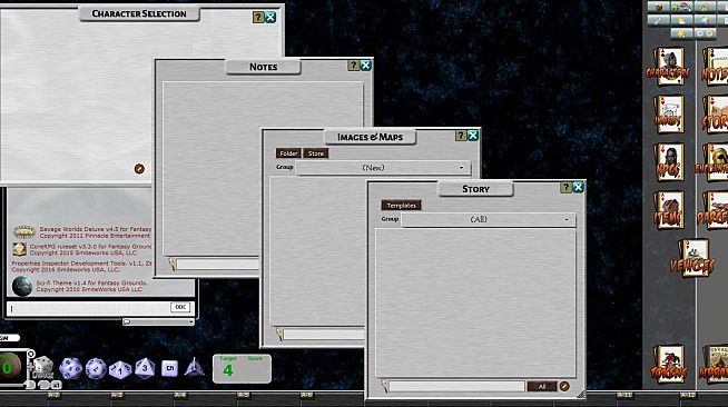 Fantasy Grounds - Sci-fi Skin (Savage Worlds)
