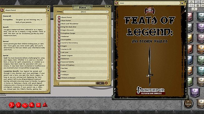 Fantasy Grounds - Feats of Legend: 20 Story Feats (PFRPG)