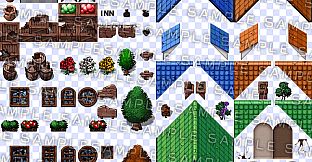 RPG Maker MV - Krachware Fantasy Town Exterior Tileset