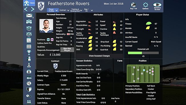 Rugby League Team Manager 2018 - Season 2018 Update