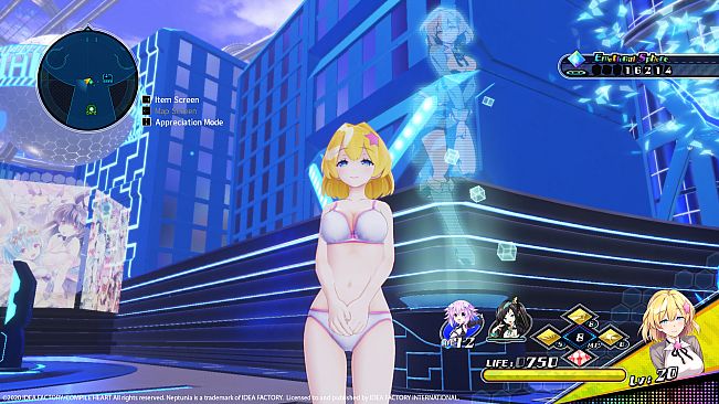 Neptunia Virtual Stars - Swimsuit Outfit: V-Idol Set