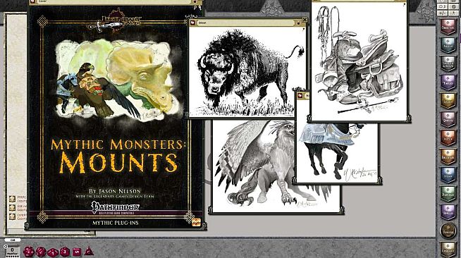 Fantasy Grounds - Mythic Monsters #4: Mounts (PFRPG)