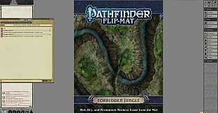 Fantasy Grounds - Pathfinder RPG - Pathfinder Flip-Mat - Forbidden Jungle
