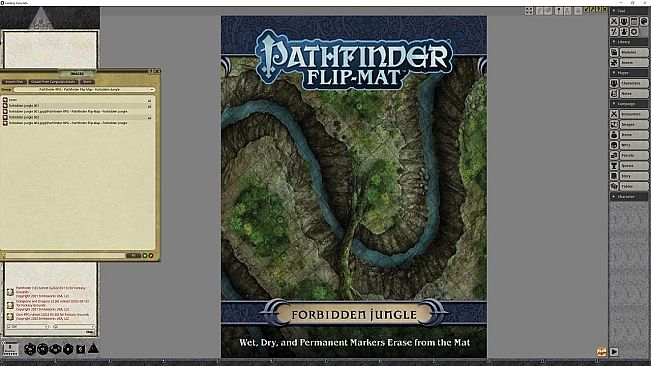 Fantasy Grounds - Pathfinder RPG - Pathfinder Flip-Mat - Forbidden Jungle