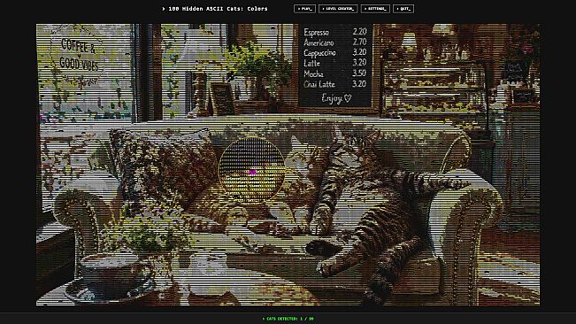 100 Hidden ASCII Cats: Colors