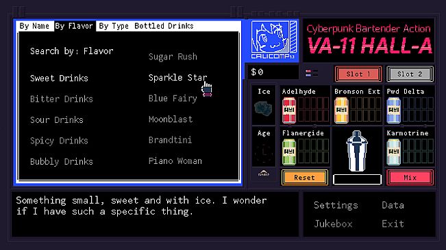 VA-11 Hall-A: Cyberpunk Bartender Action