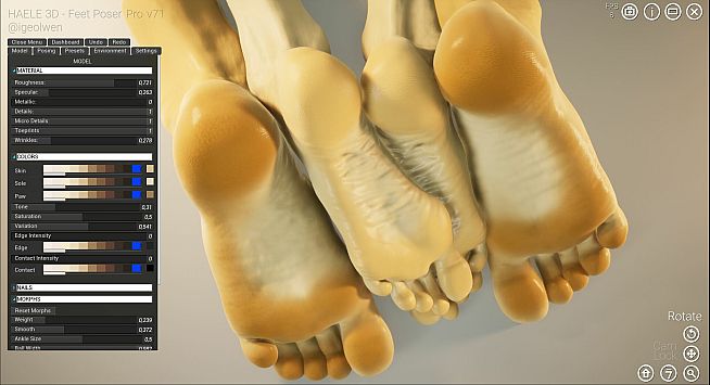 HAELE 3D - Feet Poses Pro - Drawing References