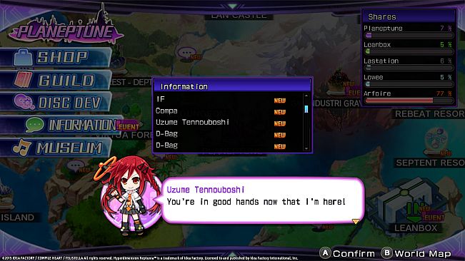 Hyperdimension Neptunia Re;Birth2 Uzume Battle Entry