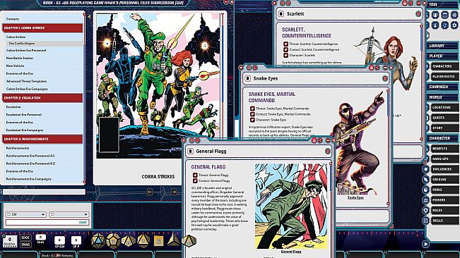 Fantasy Grounds - G.I. JOE Roleplaying Game Hawk's Personnel Files