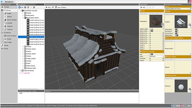 RPG Developer Bakin Mountain Village Pack