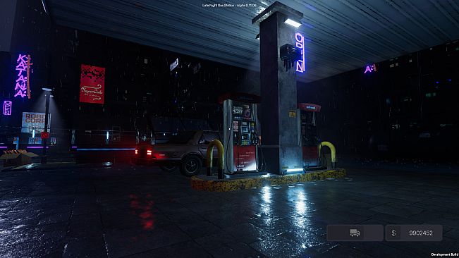 Late Night Gas Station