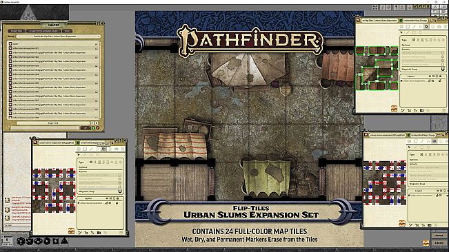 Fantasy Grounds - Pathfinder RPG - Flip-Tiles - Urban Slums Expansion