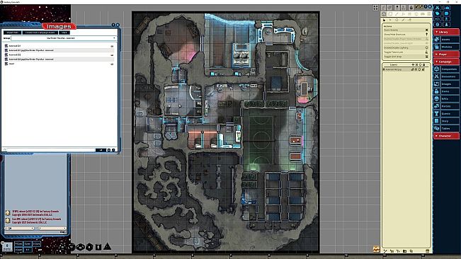 Fantasy Grounds - Starfinder RPG - Flip-Mat - Asteroid