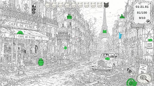Zombie Mystery: 100 Hidden Cats