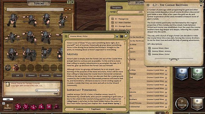 Fantasy Grounds - Compass Point 01: Gnome Crystal Mine (3.5E)