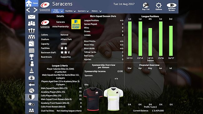 RUTM 2017 - Season 2017/18 Update
