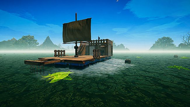 Survival Float Simulator - Crocodile Waters Craft, Raft, Build