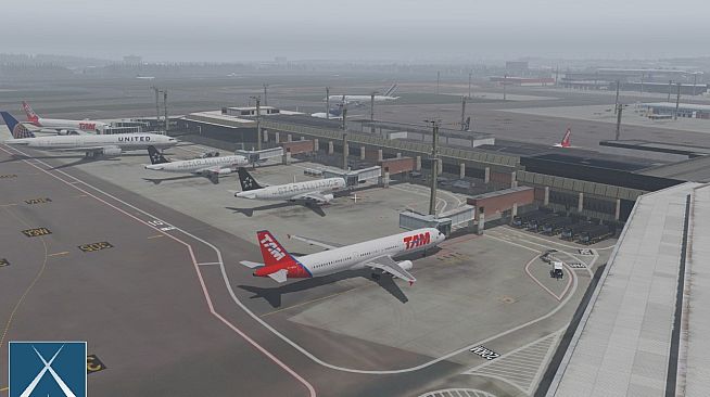 X-Plane 11 - Add-on: Globall Art - SBGR - São Paulo - Guarulhos International Airport