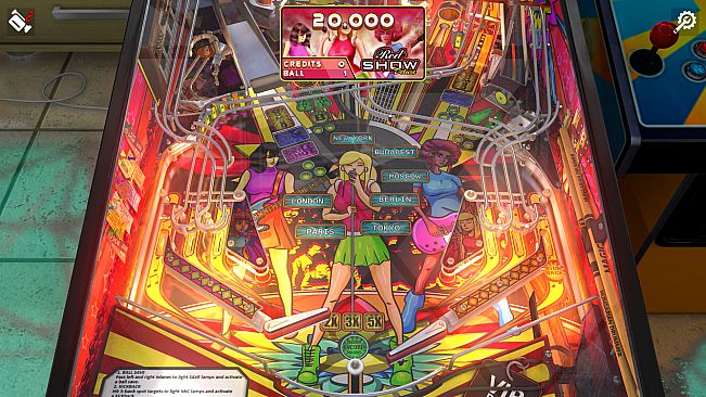 Zaccaria Pinball - Red Show Deluxe Pinball Table