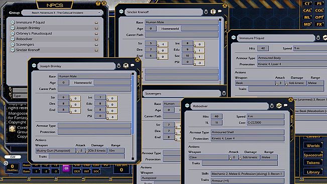 Fantasy Grounds - Reach Adventure 3: The Calixcuel Incident (MGT2)