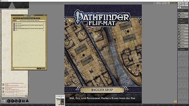 Fantasy Grounds - Pathfinder RPG - Pathfinder Flip-Mat - Bigger Ship