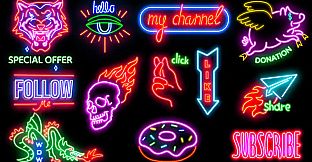 Movavi Video Suite 2024 - Neon Vlog Pack