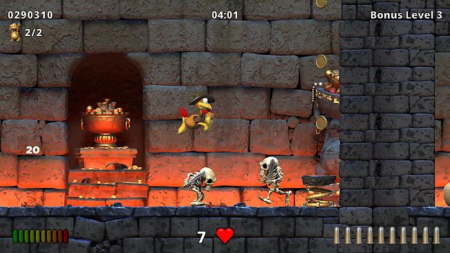 Crazy Chicken Jump 'n' Run Traps and Treasures