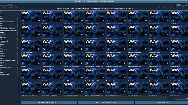 GameGuru MAX Cyberpunk Audio Booster Pack - Sounds of the Streets