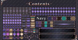 Tyrano Builder - Visual Novel GUI Pack #4 Color-Navy [kopanda UI]