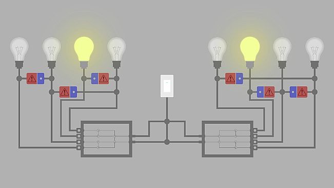 Turn on the lights carefully