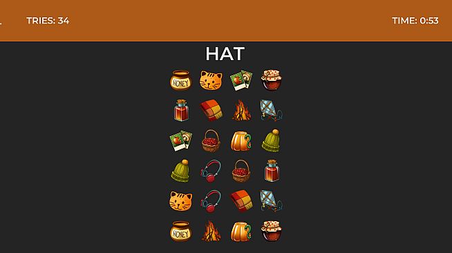 Classic Memory Game - Autumn