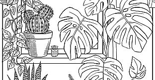 Plant Therapy Coloring Book