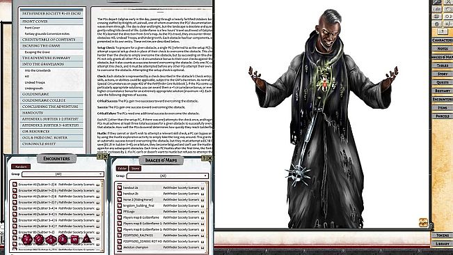 Fantasy Grounds - Pathfinder 2 RPG - Pathfinder Society Scenario #1-03: Escaping the Grave (PFRPG2)