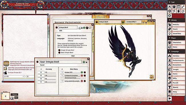 Fantasy Grounds - Pathfinder(R) for Savage Worlds: Curse of the Crimson Throne - Book 6: Crown of Fangs