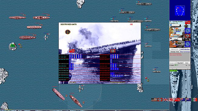 Battleships and Carriers - WW2 Battleship Game