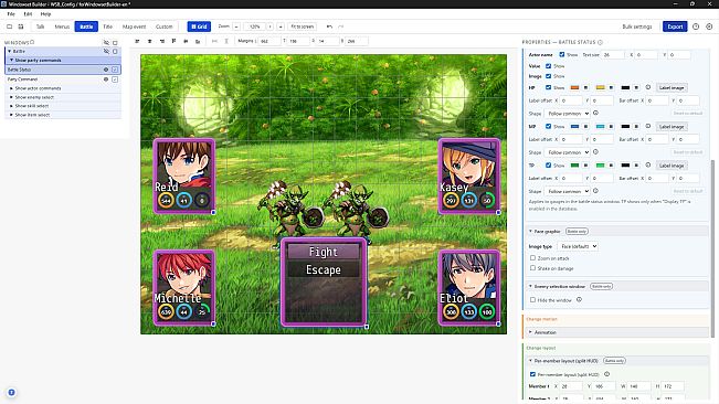 RPGツクールMZ - Windowset Builder