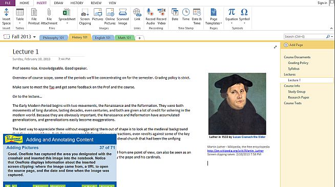 Professor Teaches OneNote 2013 & 365