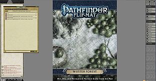 Fantasy Grounds - Pathfinder RPG - Pathfinder Flip-Mat - Winter Forest