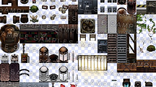 RPG Maker MZ - Krachware Cyberpunk Tileset Pack