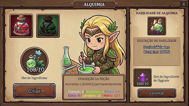 Dama e Dungeons: 2D