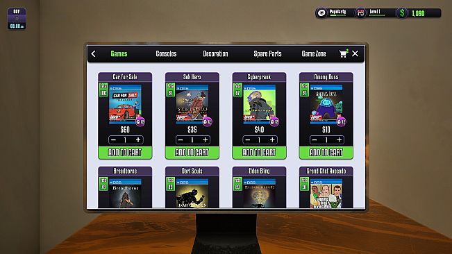 Gamer Stop Simulator : Prologue