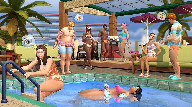 The Sims 4 Poolside Splash Kit